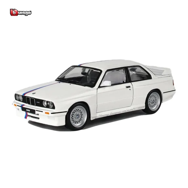 BMW M3 E30 1988 1:24 Diecast Model Car - Image 3