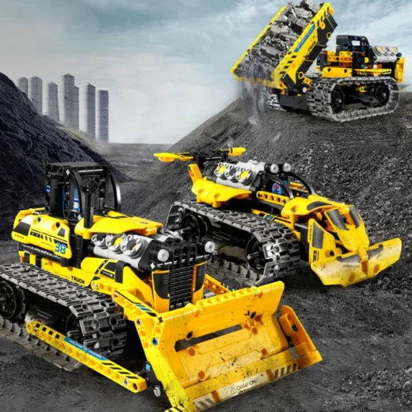 3 in 1 Remote Control Excavator Racing Car - Image 4