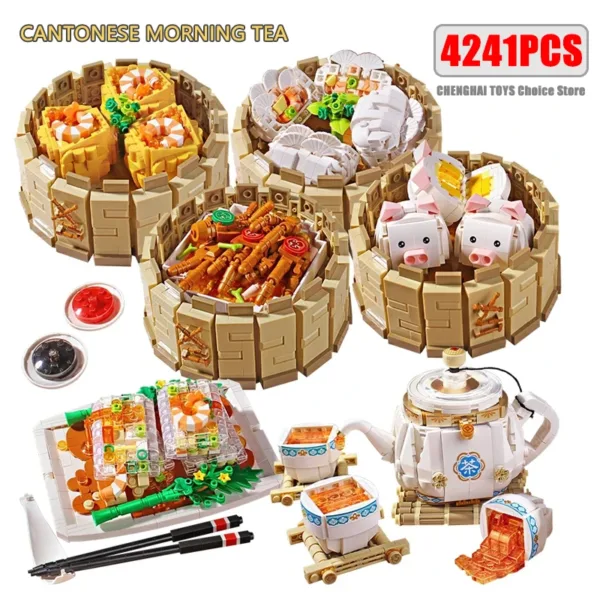 Cantonese Dim Sum Micro Building Blocks Set