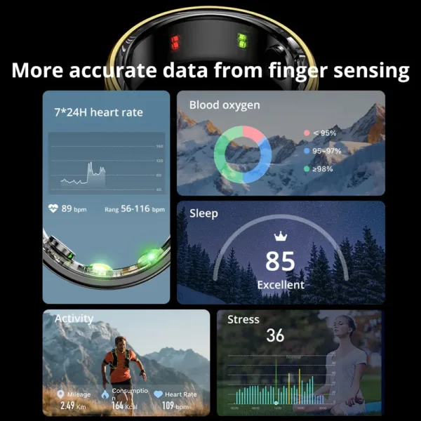 COLMI R06 Smart Ring Heart Rate Monitor - Image 2