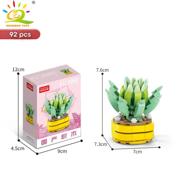 DIY Flower Succulent Building Blocks Set - Image 32