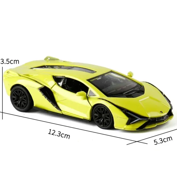 1:36 Lamborghini Sian Diecast Toy Car - Image 4