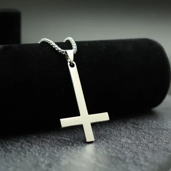 Cross Pendant Necklace in Stainless Steel - Image 17