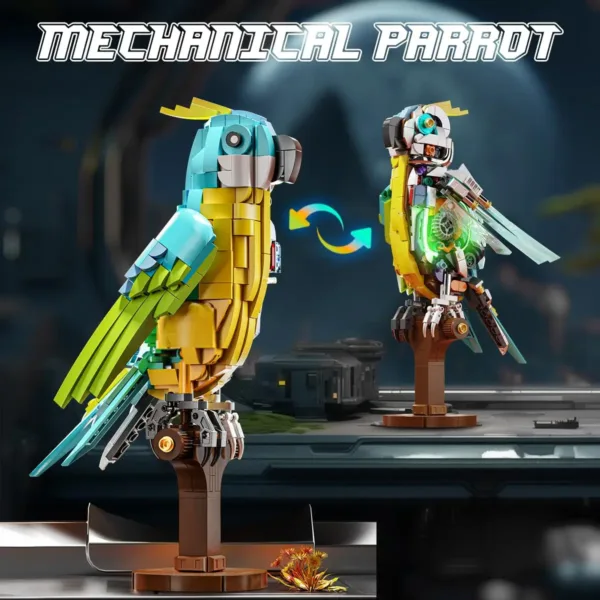 688PCS Parrot Mechanical Building Block Set - Image 3