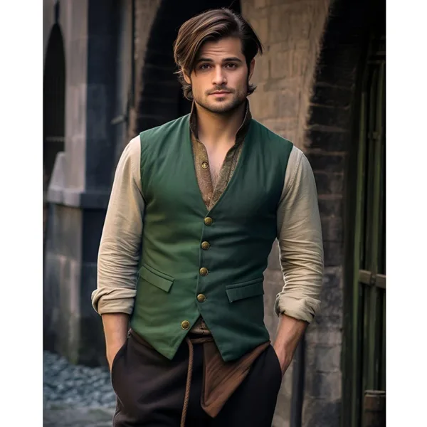 Men's Slim V-neck Wedding Waistcoat Jacket