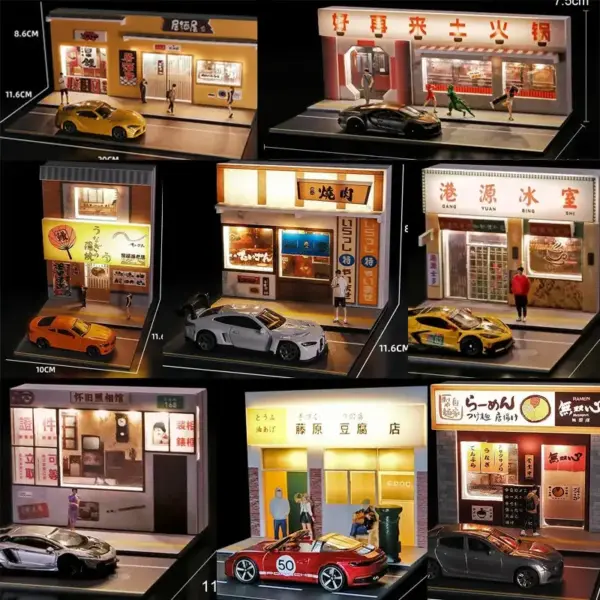 1/64 Scale Urban Convenience Store Model