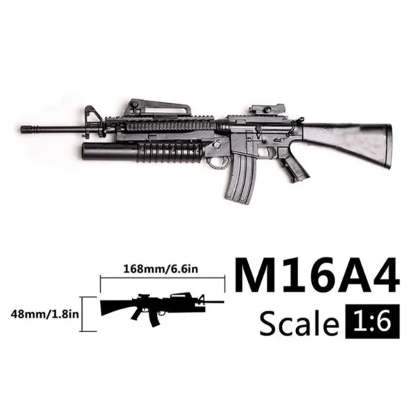 1/6 Scale AK47 AK74 MG42 Toy Gun Model - Image 11