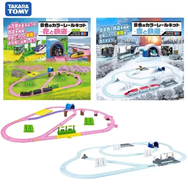 Tomica Plarail Spring Winter Train Track Set