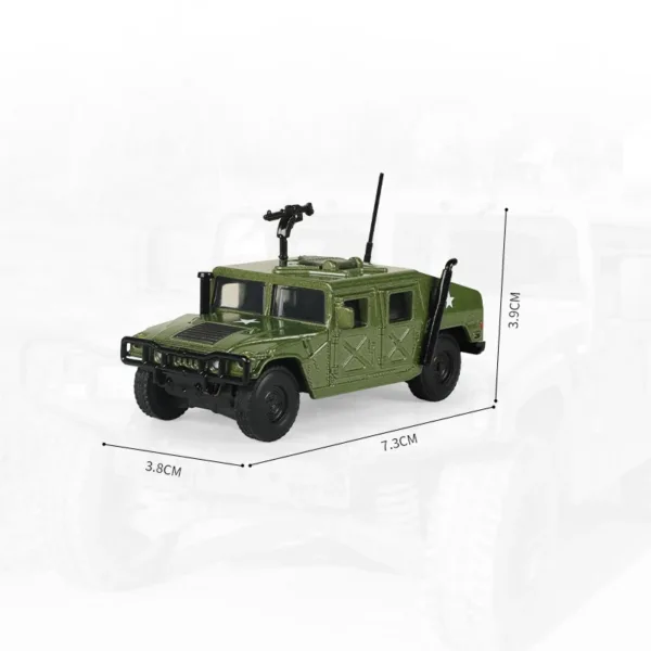 1/64 Scale Hummer H1 Military Model Car - Image 2