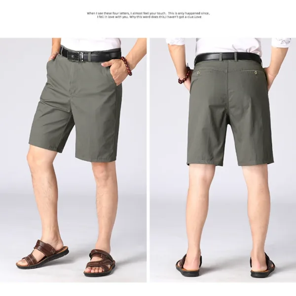 Men's Summer Casual Knee Length Shorts 8 Colors - Image 11