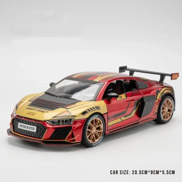 1:24 Audi R8 Diecast Model Car Toy - Image 7