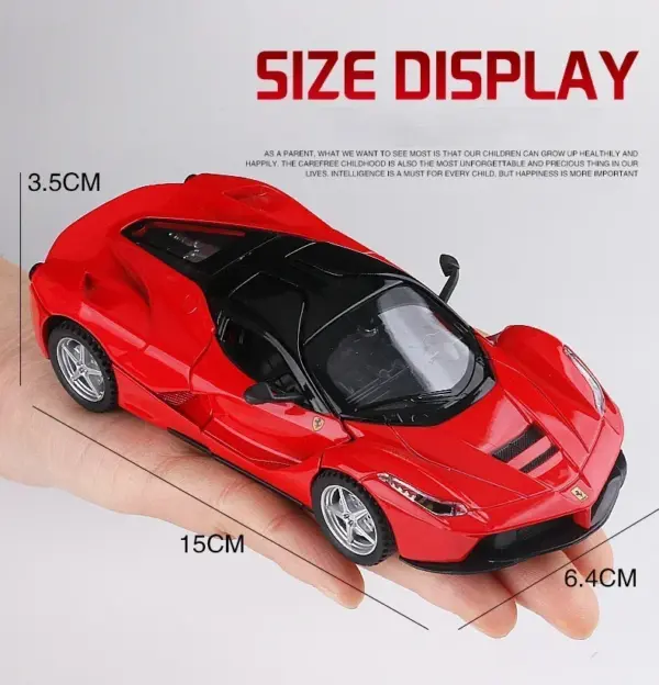 1:32 Ferrari Laferrari Alloy Model Car Toy - Image 5