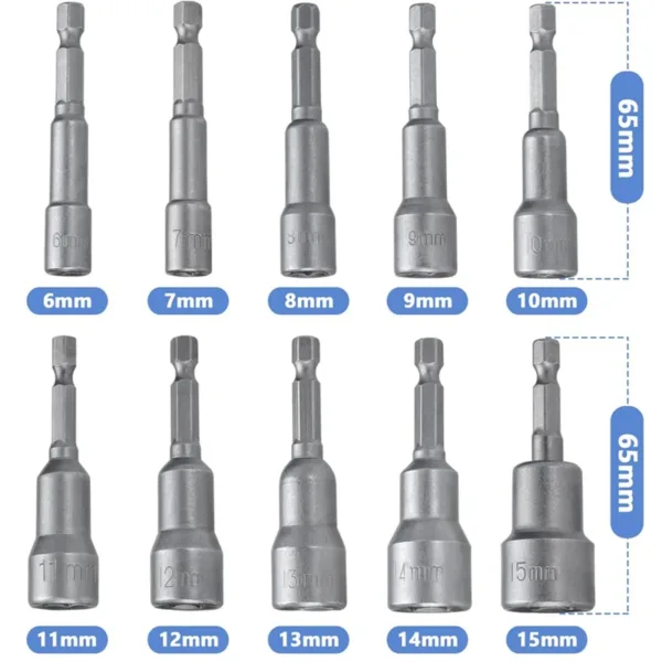 8-Piece Magnetic Nut Driver Socket Set - Image 8