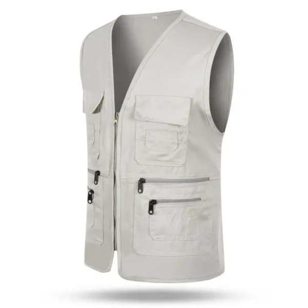 Men's Multi-pocket Casual Fishing Vest - Image 4