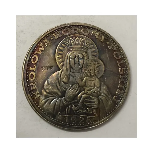 1928 Czestochowa Black Madonna Replica Coin