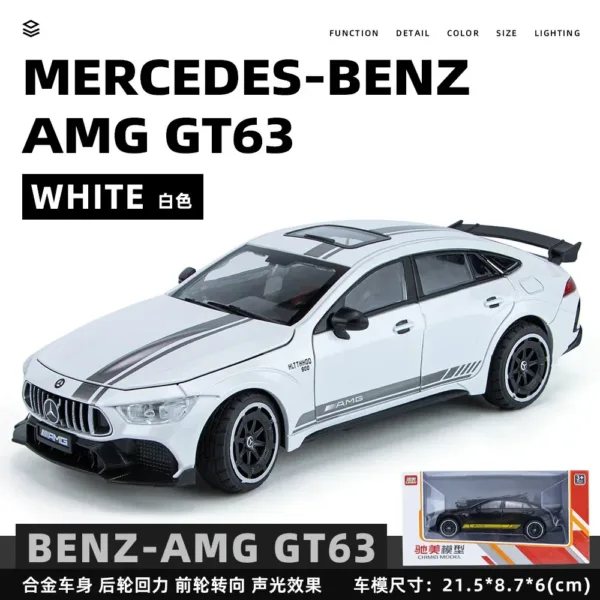 1:24 Mercedes-Benz AMG GT63 Diecast Model - Image 6