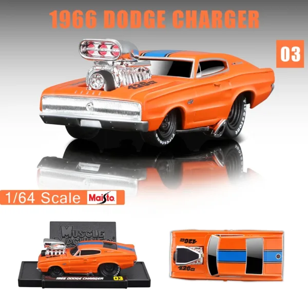 Maisto 1:64 Scale Classic Car Model Set - Image 20