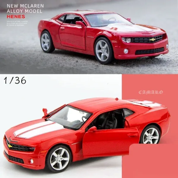 1:36 Alloy Chevrolet Camaro Diecast Model Car - Image 8