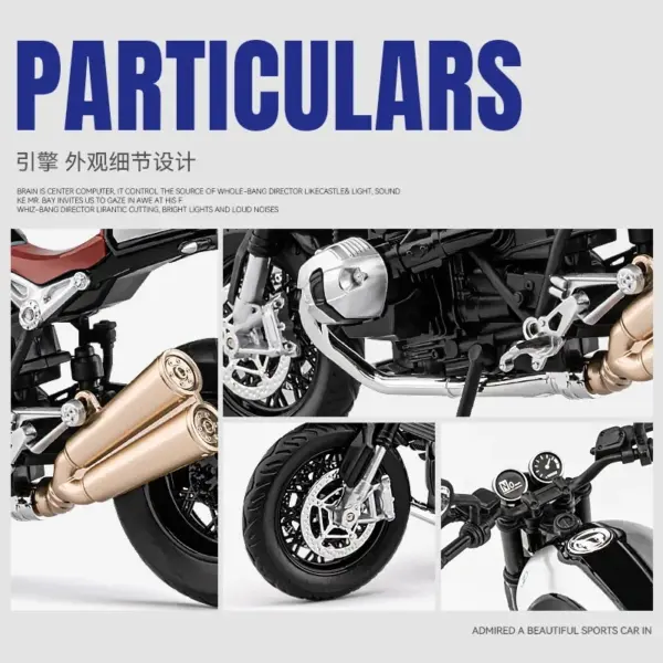 1:12 Alloy Motorcycle Model Toy Gift - Image 4