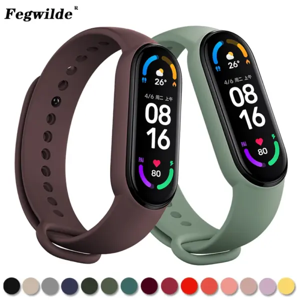 Silicone Wristband for Xiaomi Mi Band 3-6