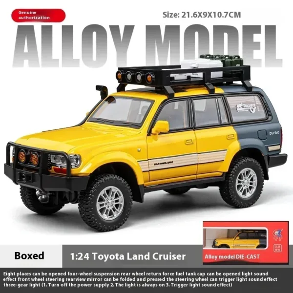 1:24 Toyota Land Cruiser LC80 Diecast Model - Image 12