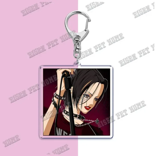 Nana Anime Keychain with Black Stones Pendant - Image 16