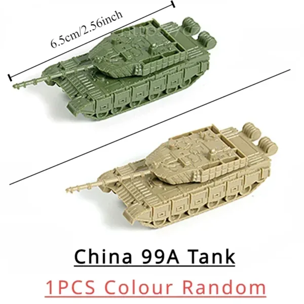 1:144 WWII Plastic Tank Model Set of 4 - Image 25