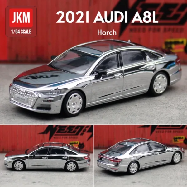 1:64 Audi A8L Sedan Diecast Toy Car - Image 11