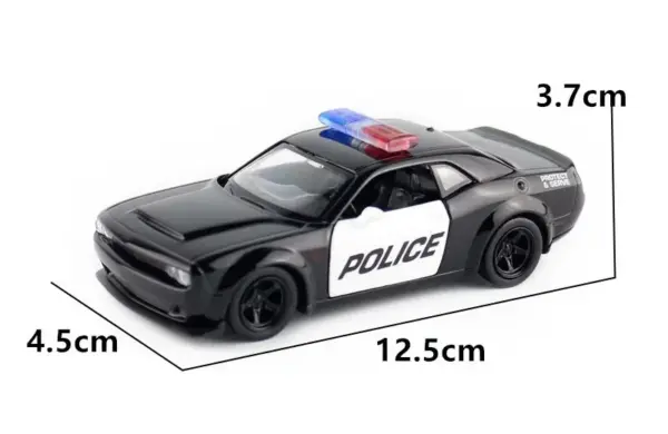 1:36 Scale Diecast Dodge Ford Mustang Model - Image 3