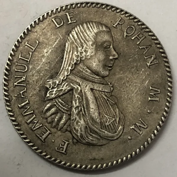 1796 Malta Copy Scudo Emmanuel Silver Coin - Image 2