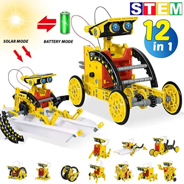 12-in-1 Solar Robot Building Kit for Kids - Image 6