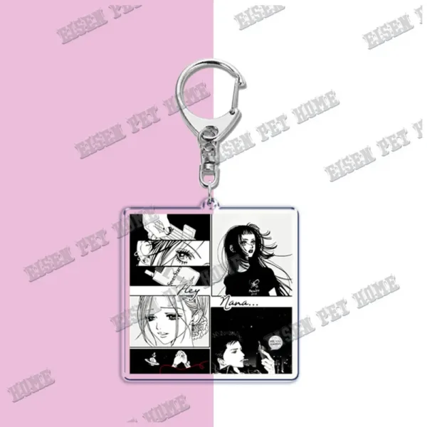 Nana Anime Keychain with Black Stones Pendant - Image 14