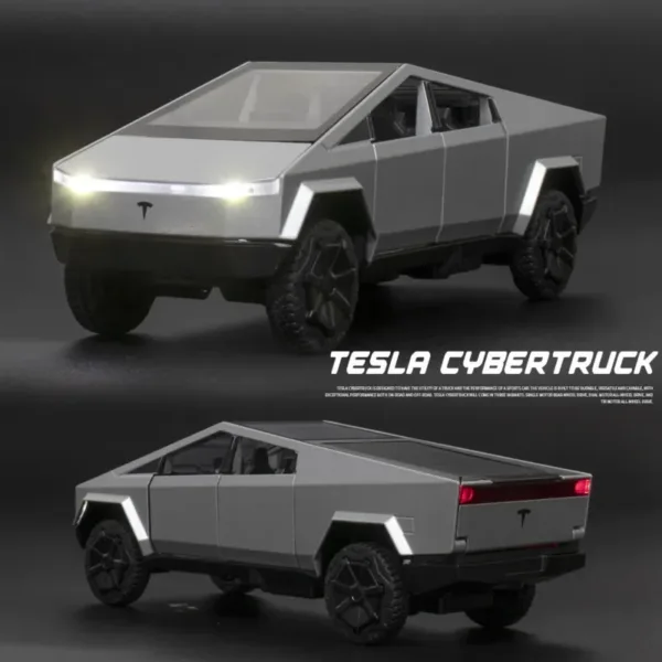 1:32 Diecast Tesla Cybertruck Alloy Model - Image 2