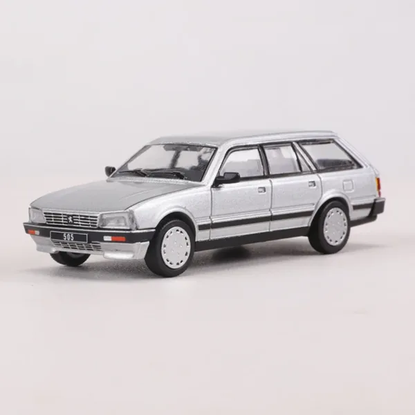 Peugeot 505SW 1:64 Diecast Model Car Silver