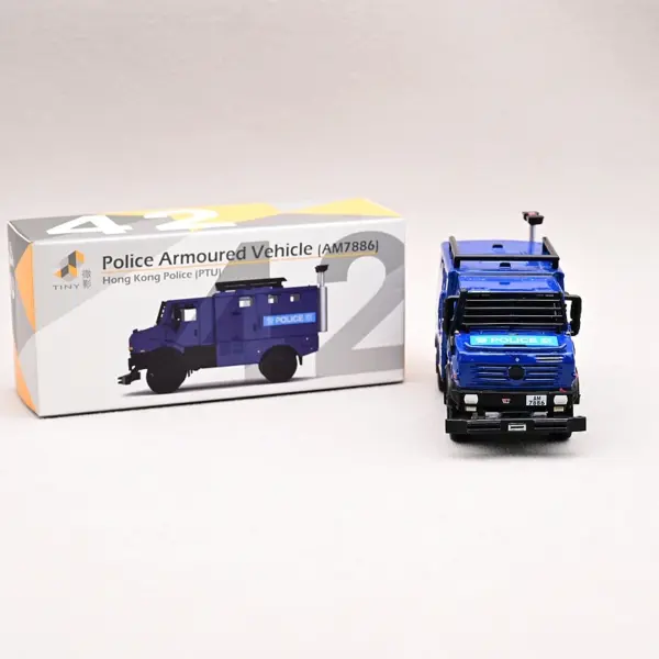 Mini Diecast Police Armored Vehicle 7CM Model - Image 2