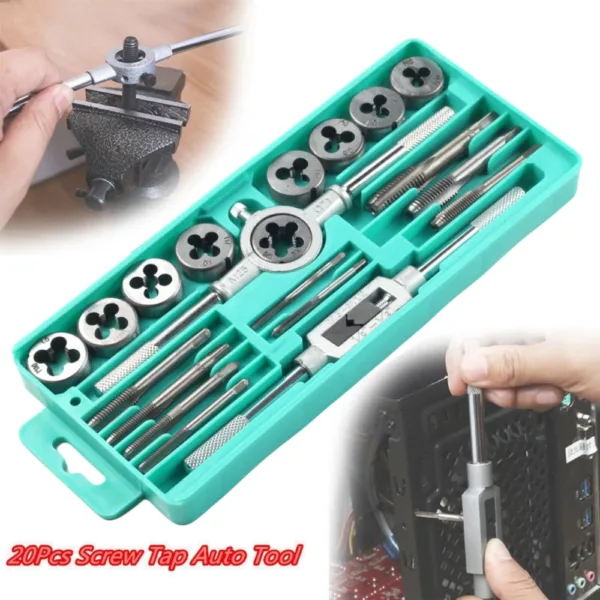 Metric Tap and Die Set - 8/12/20 Pieces - Image 6