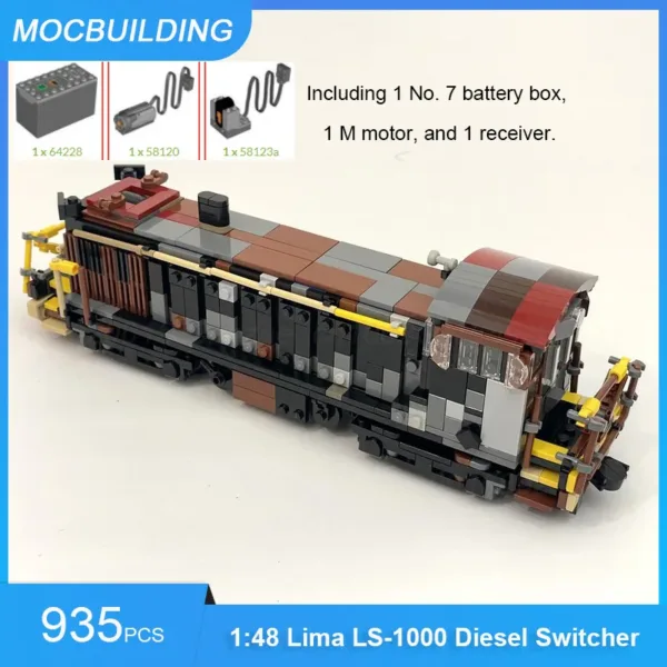 1:48 Pennsylvania Railroad T1 Train Building Set - Image 10