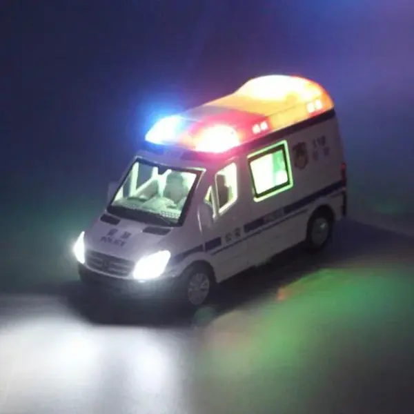 1:32 Ambulance Diecast Model with Sound Light - Image 4