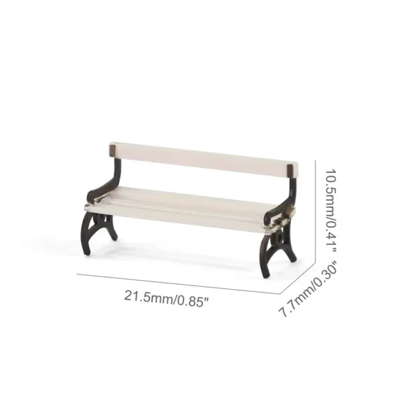 12pcs HO Scale Park Benches for Models - Image 13