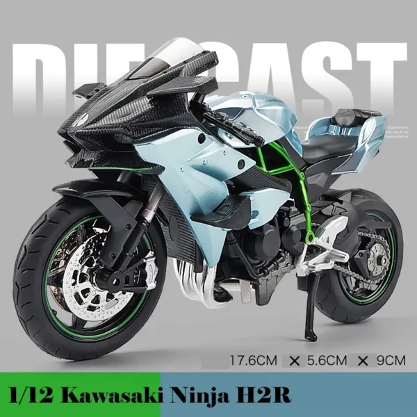 1:12 Kawasaki Ninja ZX-10R Diecast Model - Image 7