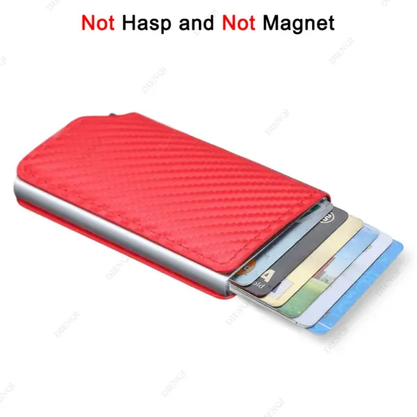 RFID Carbon Fiber Slim Wallet for Men - Image 13