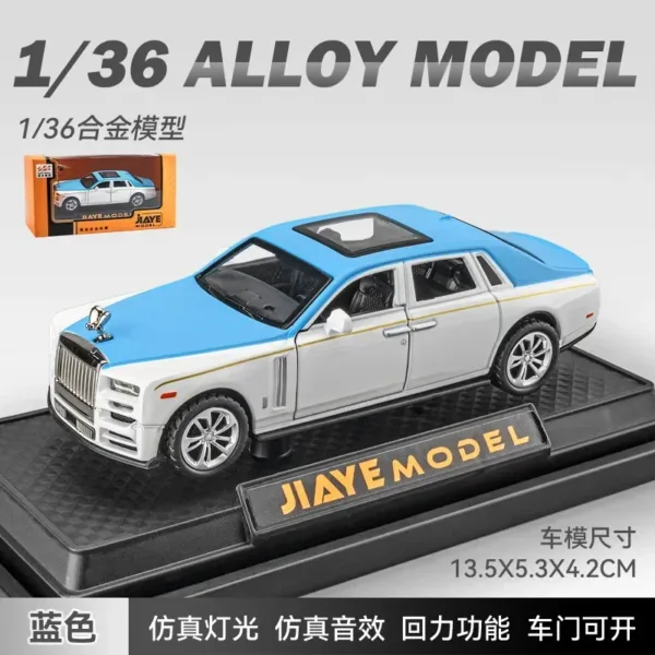 1:36 Rolls Royce Phantom Diecast Model Car - Image 11