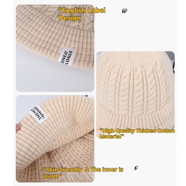 Chic Knit Bucket Hat for Women - Soft Beanie - Image 5