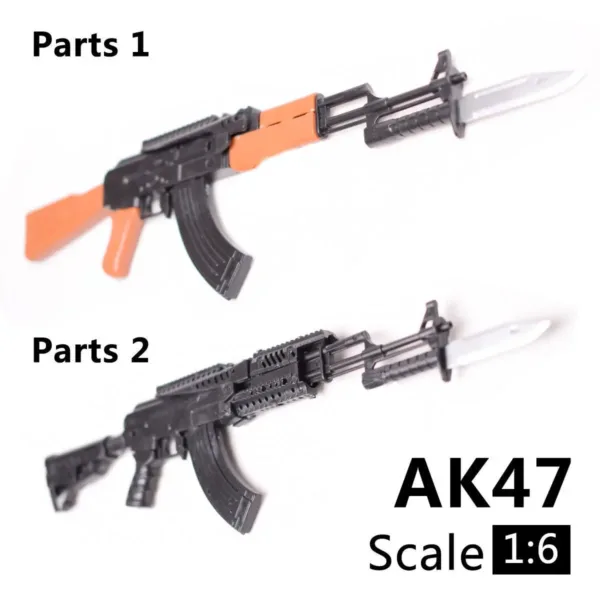 1/6 Scale AK47 Toy Gun Model Assembly - Image 4