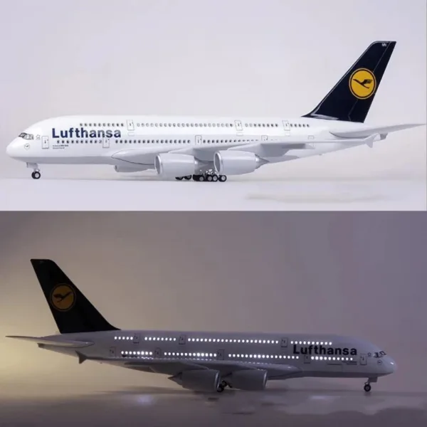 Diecast Lufthansa A380 Resin Model Airplane