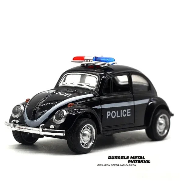 1:32 Alloy Beetle Police Car Model - Image 5