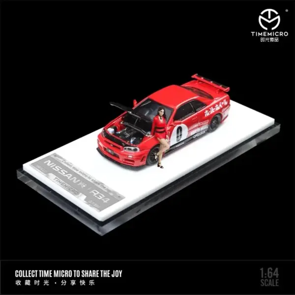 1/64 Scale Diecast GTR R34 Racing Car Model - Image 3