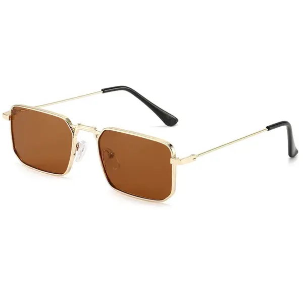 Square Metal Frame Sunglasses for Women - Image 8