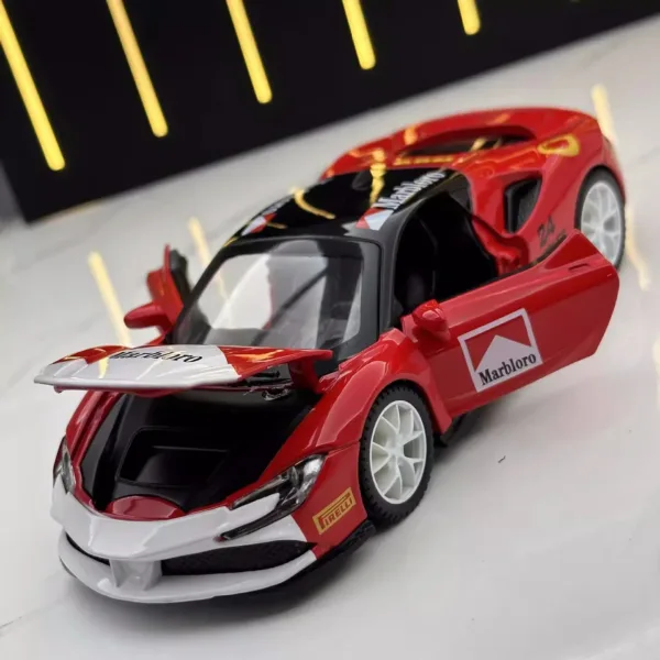 1:32 Diecast Ferrari SF90 Model Car with Lights - Image 3