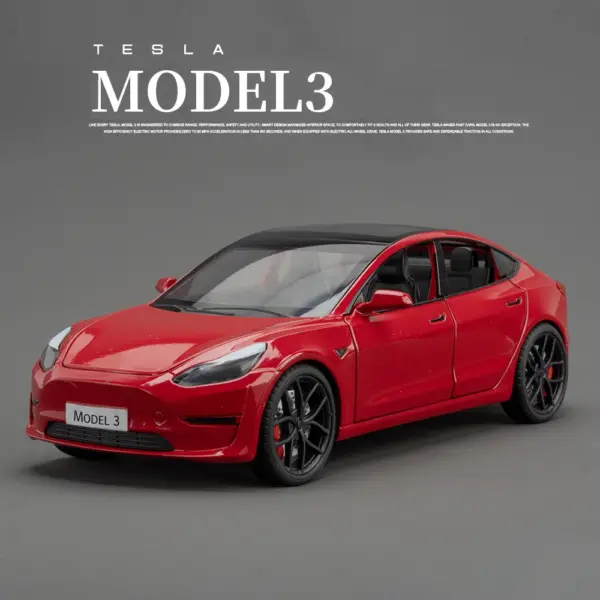 1:24 Alloy Model X Model 3 Model Y Car - Image 17